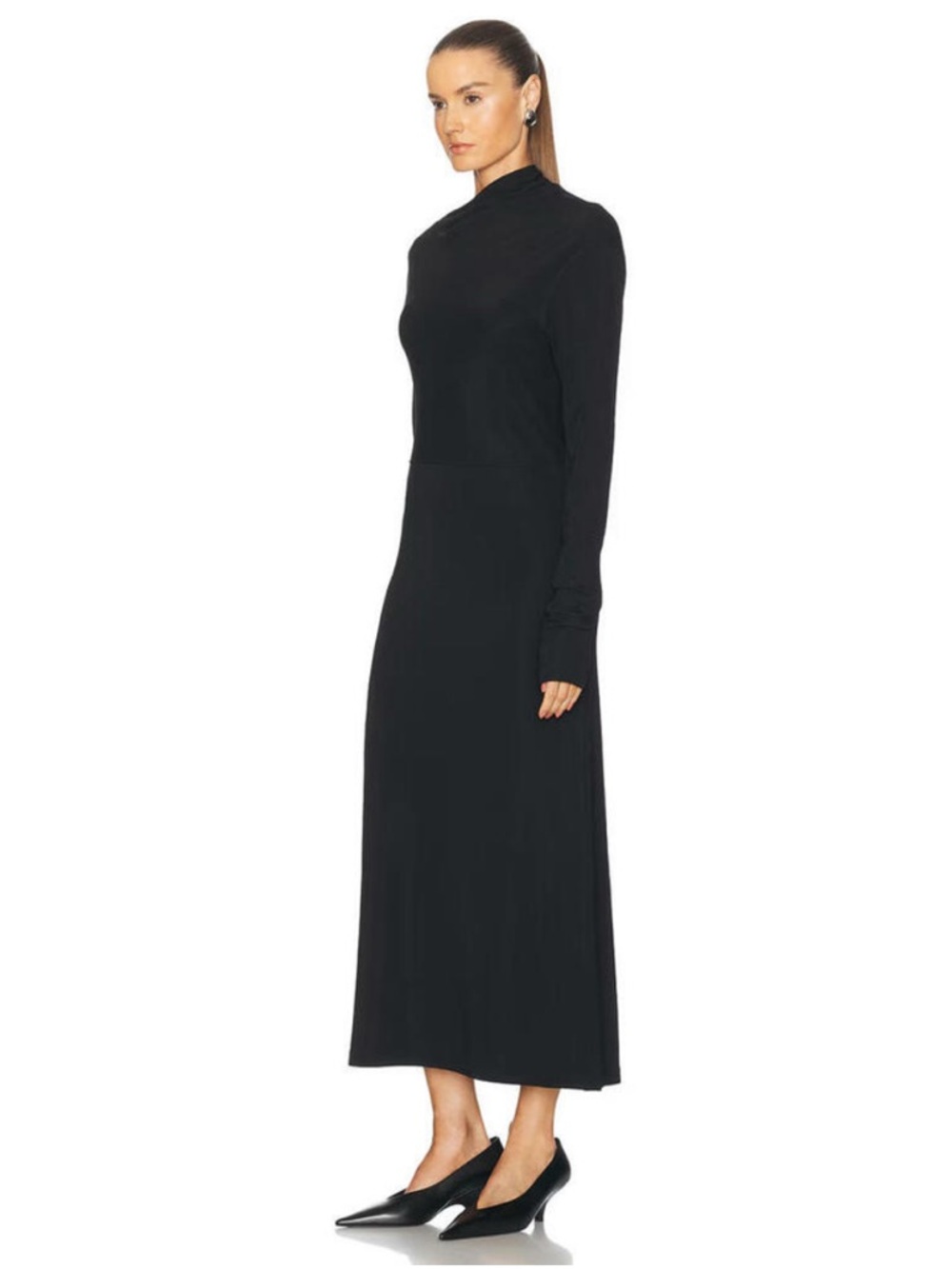Toteme Draped Jersey Dress - Picture 3 of 14